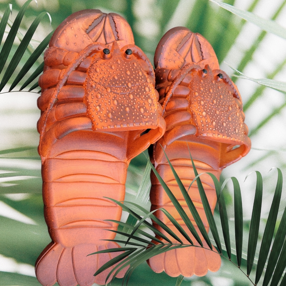 Lobster Sandals Beach Shoes Slippers Funny Novelty 44/45 10/11🦞